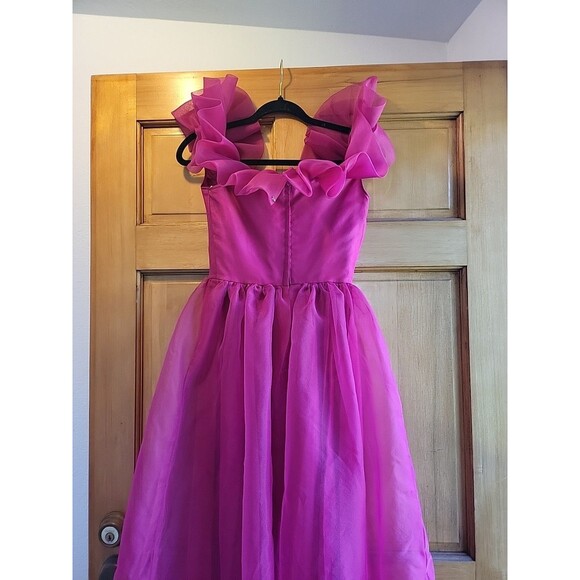 Vintage Cosplay Fairy Fushia Pink Dress Waist 26 - Picture 7 of 10